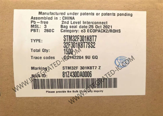 STM32F301K8T7 32-Bit Mikrocontroller-IC mit 72 MHz ARM Cortex M4 Kern und 8-Kanal-ADC