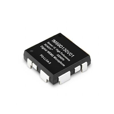 IM69D130V01 Digitaler MEMS-Mikrofon-Sensor-IC mit 69 dBA SNR und 130 dBSPL hoher Ausgangslinearität unter Verwendung der Dual-Backplate-MEMS-Technologie