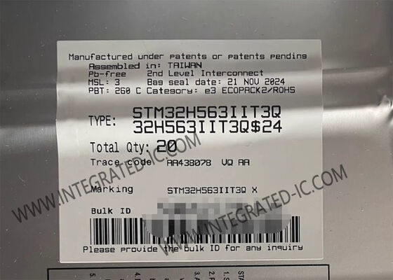 STM32H563IIT3Q Mikrocontroller MCU Allzweckarm Cortex-M33 MCU für das zentrale Alarmsystem