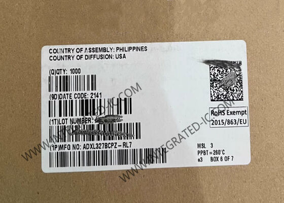 ADXL327BCPZ-Integrierter Schaltkreislauf-Chip Niedrigleistungs-Drei-Achsen-Beschleuniger mit Signalkonditionierten Spannungsausgängen und ±2 g Beschleunigungsbereich