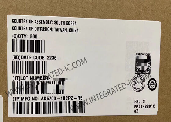 AD5700-1BCPZ Integrierter Schaltkreislauf-Chip 464uA Niedrigleistungs-Einzelchip-HART-Modem mit HART-Physical Layer Compliance und Oberflächenmontage