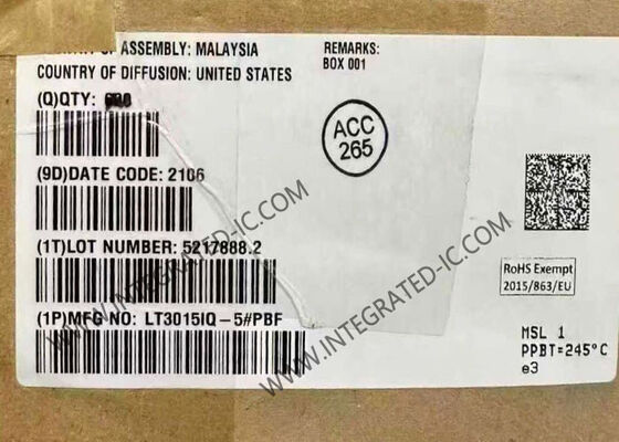 LT3015IQ-5 Integrierter Schaltkreis-Chip 1,5A rauscharmes negatives lineares Regler mit präziser Strombegrenzung