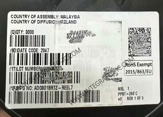 ADG801BRTZ Integrierter Schaltkreis-Chip CMOS SPST-Schalter mit 0,4Ω Einschaltwiderstand 1,8 V bis 5,5 V Versorgung und Automotive-Temperaturbereich