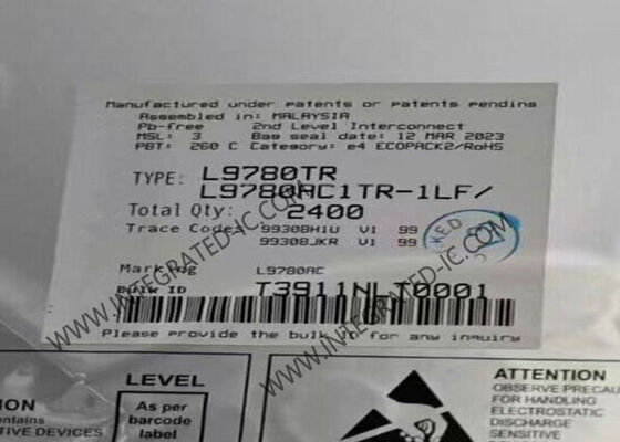 L9780TR Sensor IC Breitstreckenluftbrennstoffsensor Schnittstelle mit 4,9V ~ 5,1V Versorgungsspannung im LQFP-48-Paket