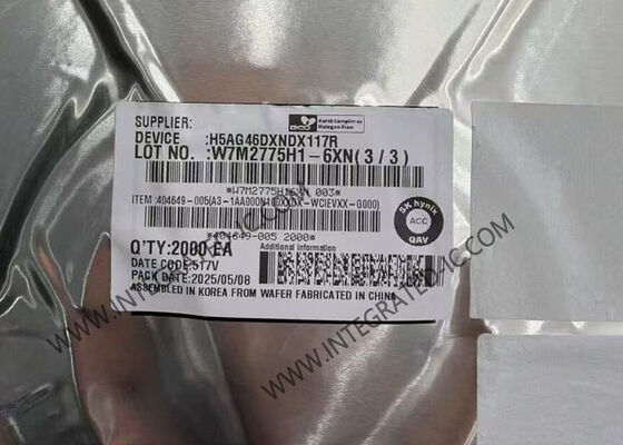 H5AG46DXNDX117R Speicher-IC-Chip 16 Gbit DDR4 DRAM mit 3200 Mbit/s Datenübertragungsrate im BGA-96-Gehäuse