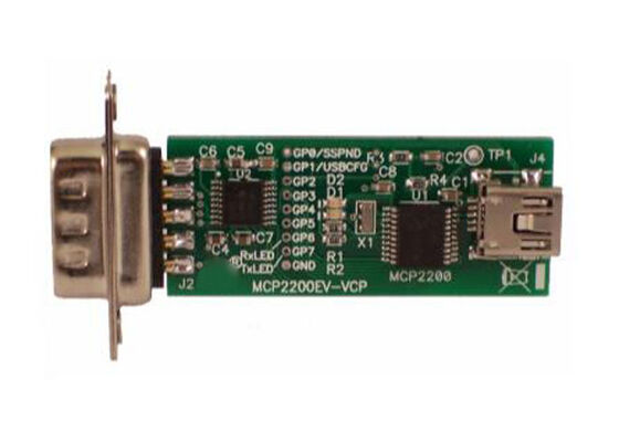 MCP2200EV-VCP Embedded Solutions Evaluation Board MCP2200 USB-zu-RS232-Demo-Board