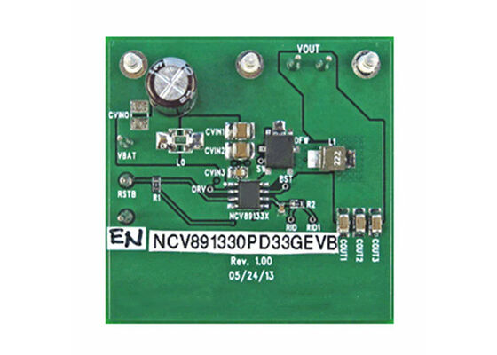 NCV891330PD33GEVB Eingebettete Lösungen 2MHz nicht isolierter Ausgang DC/DC Step Up Evaluation Board