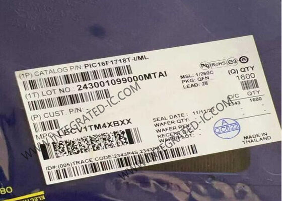 PIC16F1718T-I/ML Mikrocontroller MCU 32MHz 8-Bit mit 28 kB Flash-Speicher und extrem geringer Leistung (XLP)