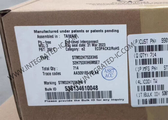 STM32H753XIH6 ARM Mikrocontroller-IC mit 265-TFBGA-Gehäuse, 168 I/O und Low-Power-RTC