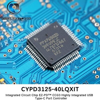 CYPD3125-40LQXIT Integrierter Schaltkreis-Chip EZ-PD CCG3 USB Typ-C Controller mit USB Power Delivery 3.0 ARM Cortex-M0 Prozessor und 128-KB Flash-Speicher