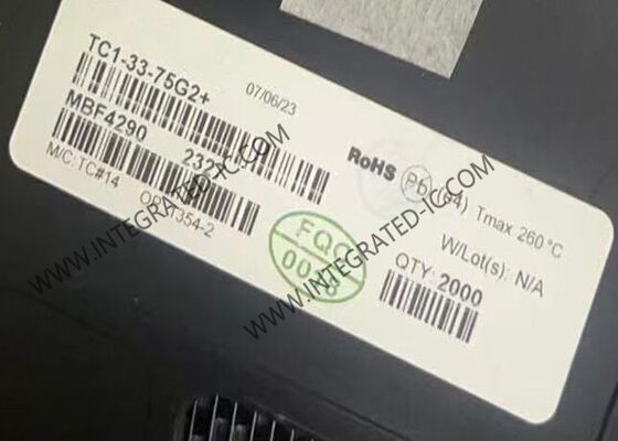 TC1-33-75G2 Integrierter Schaltkreis Chip HF-Transformator 5 MHz bis 3 GHz 75 Ohm Oberflächenmontage SMD-6