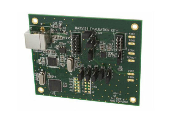 MAX5134EVKIT Eingebettete Lösungen MAX5134 16-Bit Spannungs-Ausgangs-DAC-Wandler-Evaluierungsausschuss