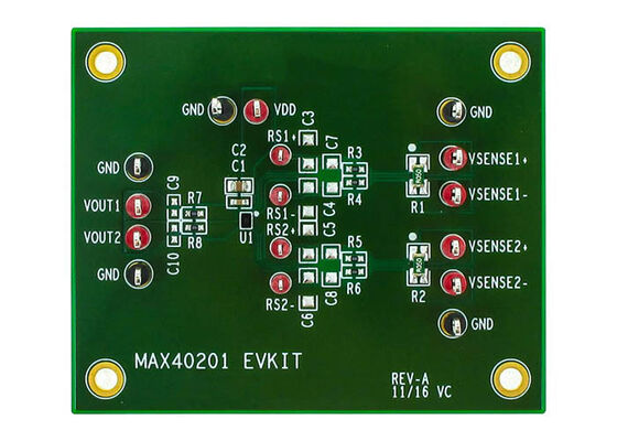MAX40201EVKIT Eingebettete Lösungen 2,7 V bis 5,5 V 1,3 mA Leistungsempfindungsverstärker Evaluation Board