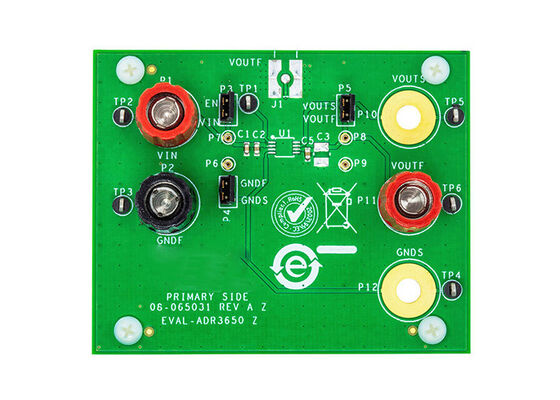 EVAL-ADR3650EBZ Eingebettete Lösungen ADR3650 - Leistungsmanagement-Bewertungsgremium für Spannungsreferenzen