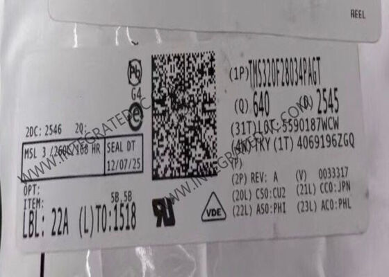 TMS320F28034PAGT 32-Bit C2000 Echtzeit-Mikrocontroller MCU mit 60MHz Geschwindigkeit und 128KB Flash-Speicher
