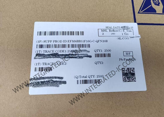 EFM8BB51F16G-C-QFN20R Mikrocontroller MCU Automotive CIP-51 8051 Busy Bee 20-QFN Gehäuse