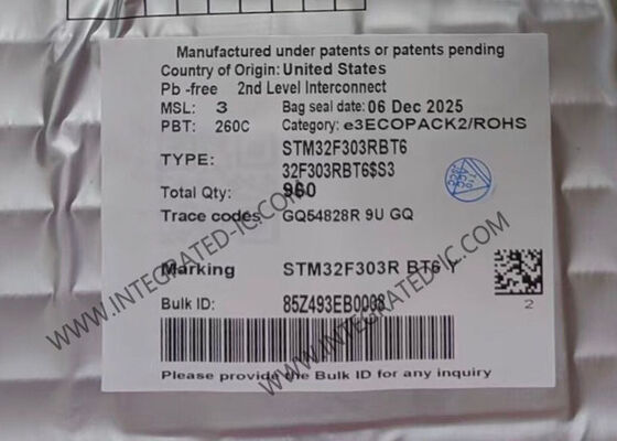 STM32F303RBT6 Mikrocontroller MCU 72 MHz 128KB Flash Embedded MCU LQFP-64