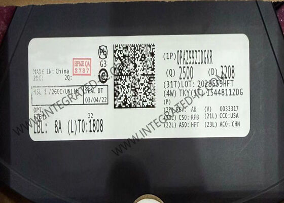 OPA2992IDGKR integrierte Schaltkreis-Chip Dual 40V 10,6MHz Geräuscharme Betriebsverstärker