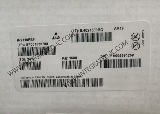 IR2110PBF Gate Driver IC mit 500V Hochseitenspannung 3.3V Logikkompatibel und 2A Spitzenstrom