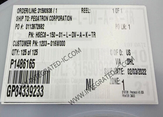 HSEC8-150-01-L-DV-A-K-TR 28-Gbit/s-Hochgeschwindigkeits-Edge-Card-Anschluss mit 100 Positionen und 0,8 mm Rastermaß