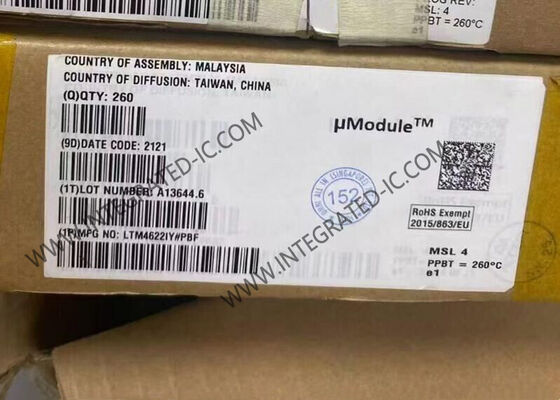 LTM4622IY Integrated Circuit Chip Dual 2,5 A Ausgang Ultradünnes 1,82 mm Gehäuse DC/DC μModule-Regler mit großem Eingangsbereich von 3,6 V bis 20 V
