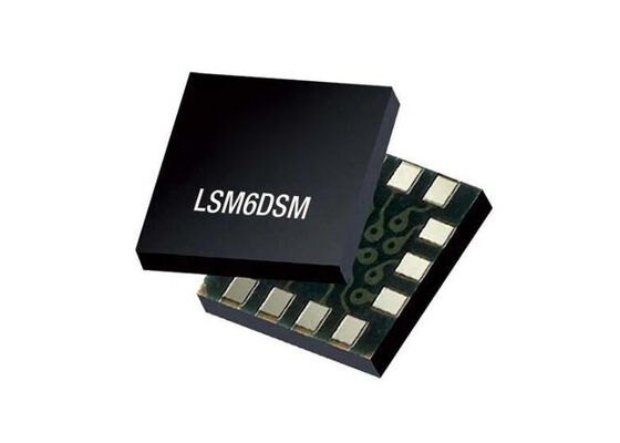 LSM6DSM Sensor IC 6-Achsen-IMU mit 16-Bit-Auflösung 650 uA Strom und Betriebsbereich von -40 °C ~ 85 °C