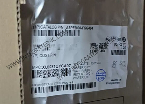 A3PE3000-FGG484 ProASIC3E Flash FPGA mit 350 MHz Geschwindigkeit, 341 E/A und 3000000 Gates