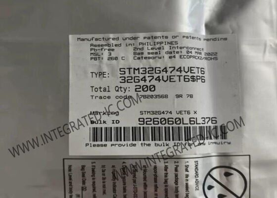 Des Mikroregler-MCU STM32G474VET6 Hochleistung Mikroregler-des Chip-100LQFP