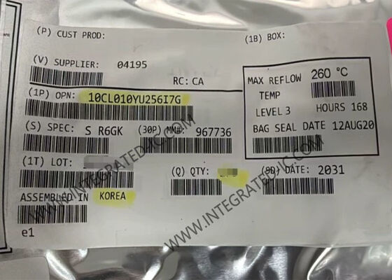 10CL010YU256I7G 1,2 V Zyklon 10 LP Feldprogrammierbare Tor-Array FPGA 256-LFBGA