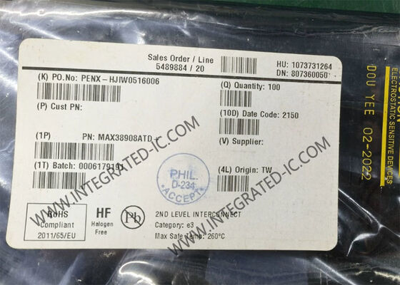 Integrierter Schaltkreislauf MAX38908ATD 1 Ausgang 4A Linearspannungsregler 14-TDFN