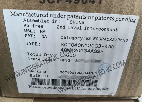 Integrierter Schaltkreislauf-Chip SCT040W120G3-4AG Krafttransistor aus Siliziumkarbid