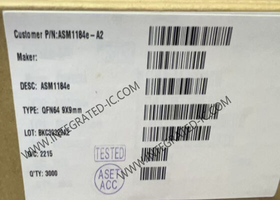 ASM1184E Integrierter Schaltkreislauf Chip PCIe Bridge Chip mit PCIe x1 Gen2 QFN-64 Paket und I2C-Schnittstelle