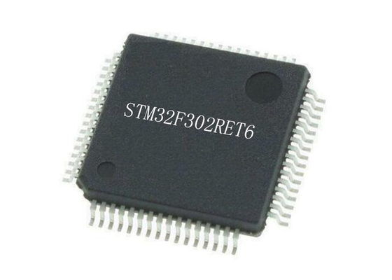 LQFP64 einkernige Mikroregler 72MHz des ARM Cortex-M4 STM32F302RET6 32Bit brechen ab