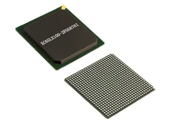 Integriertes IC bettete programmierbare Logik IC FPGAs XC6SLX100-2FGG676I 676-BGA ein
