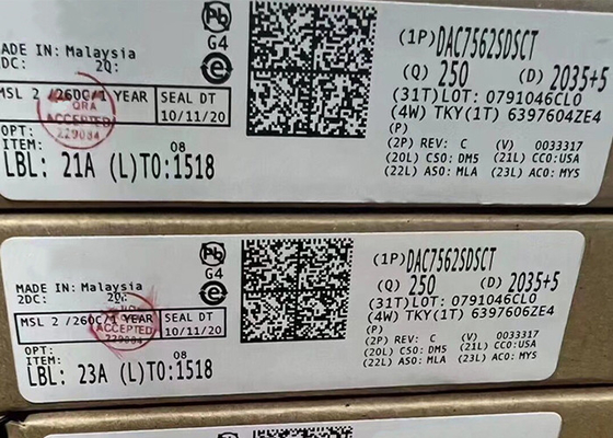 2digitale-analog Konverter der integrierten Schaltung der geringen Energie DAC7562SDSCT des Chip-10WSON