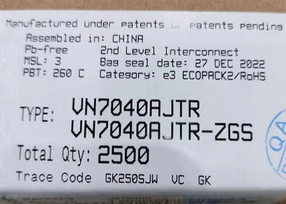 Hoher Lasts-Fahrer ICs 40mOhm IC der integrierten Schaltung der Seiten-VN7040AJTR des Chip-24A Chip