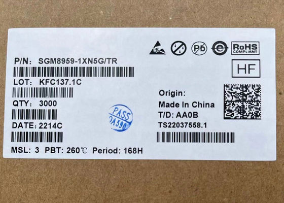 einzelner SGM8959-1XN5G lärmarmer hohe Präzisions-Null-Antrieb-Operationsverstärker 1.8V