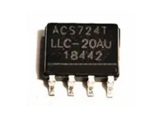 Chip ACS724LLCTR-20AU-T 1Channel Hall Effect Current Sensor der integrierten Schaltung