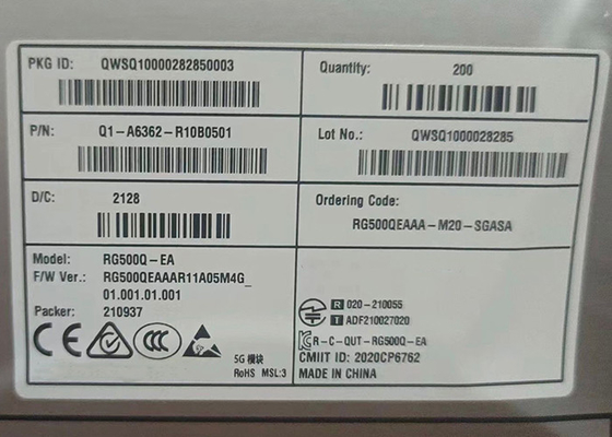 RG500Q Unter-6 GHz LGA 5G Modul, Transceiver Modul 6GHz Antenne