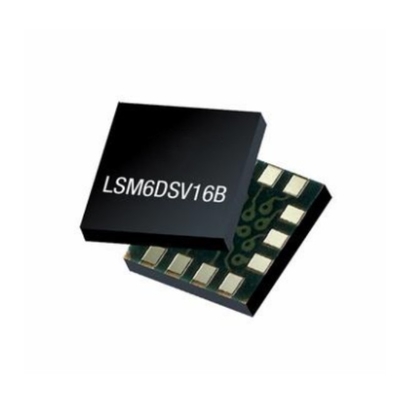 Sensor IC LSM6DSV16BTR 6-Achsen-IMU mit Sensor-Fusion und hörbaren Funktionen für TWS