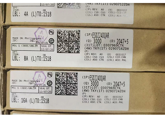 Integrierter Schaltkreis-Chip TVS-Dioden ESD224DQAR 4 Niedrigklammer 4-Kanal-ESD-Schutzvorrichtung