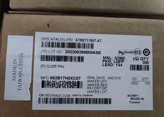 Integrierte Schaltkreis-Chip ATMXT1189T-AT Fahrzeug-Touchscreen-Steuerungen LQFP144