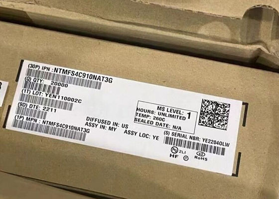 Integrierter Schaltkreislauf-Chip NTMFS4C910NAT3G 30V Einzel-N-Kanal-MOSFET-Transistoren