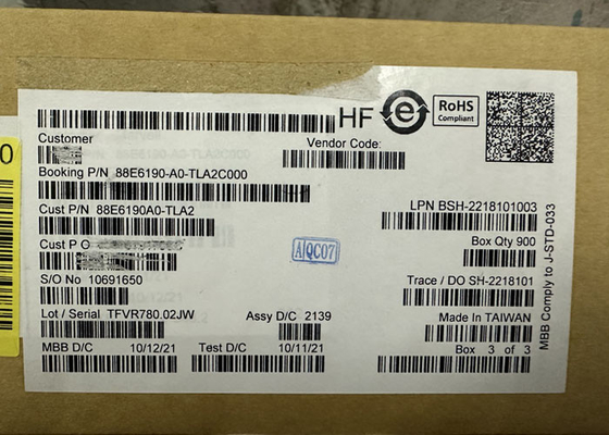 Ethernet-IC 88E6190-A0-TLA2C000 11 Port Ethernet-Switch IC BGA-Paket