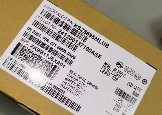 Ethernet-IC KSZ8895MLUB Integrierte 5-Port-Ethernet-Schalter für Automobile LQFP-128