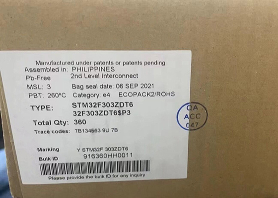 Mikrocontroller MCU STM32F303ZDT6 32-Bit Single-Core 72MHz Mikrocontroller IC 144-LQFP