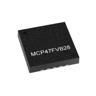 Integrierter Schaltkreis-Chip MCP47FVB28-E/MQ Oktalkanal 12-Bit-DAC mit I2C-Schnittstelle