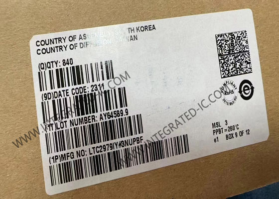 Integrierter Schaltkreislauf LTC2979IY 9V bis 72V Idealer Diodenbrückensteuergerät DFN8