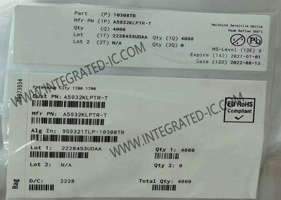 A5932KLPTR Integrierter Schaltkreislauf Chip Dreiphasige Sinusoidale Sensorlose Lüftersteuerung TSSOP-24