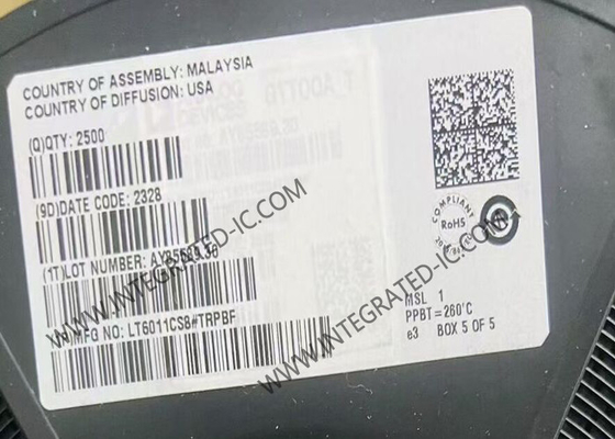LT6011CS8 Integrierter Schaltkreislauf-Chip 135μA Schienen-zu-Schienen-Ausgabe Präzisionsbetriebsverstärker